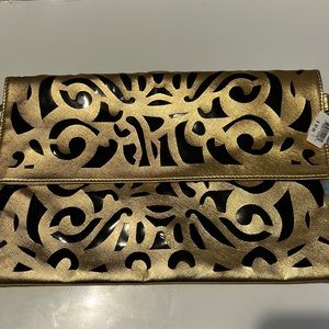 Metallic Crutch , style envelope clutch 12 X 7.5